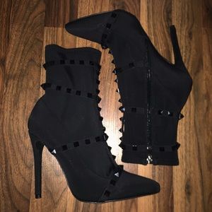studded sock boots